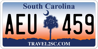 SC license plate AEU459