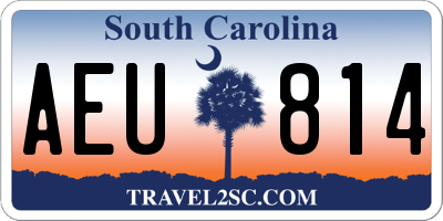SC license plate AEU814