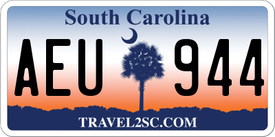 SC license plate AEU944