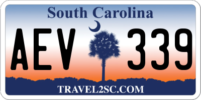 SC license plate AEV339