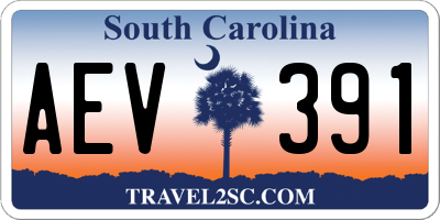 SC license plate AEV391