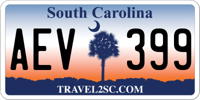 SC license plate AEV399
