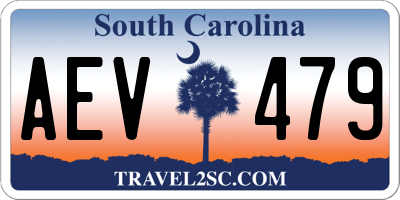 SC license plate AEV479