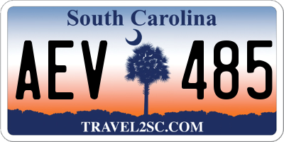 SC license plate AEV485