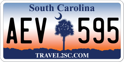 SC license plate AEV595