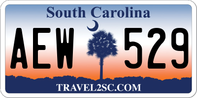 SC license plate AEW529