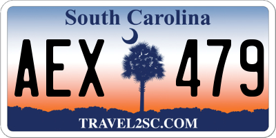 SC license plate AEX479
