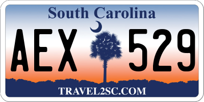 SC license plate AEX529
