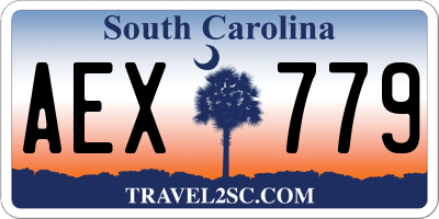 SC license plate AEX779