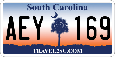 SC license plate AEY169