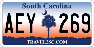 SC license plate AEY269