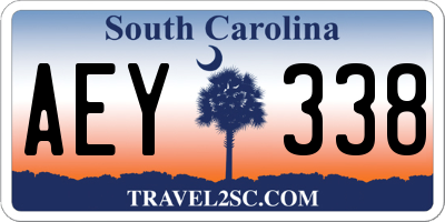 SC license plate AEY338