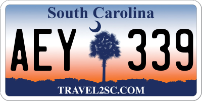 SC license plate AEY339
