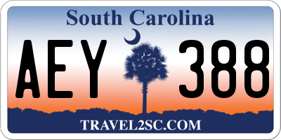 SC license plate AEY388