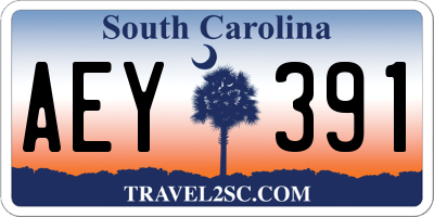 SC license plate AEY391