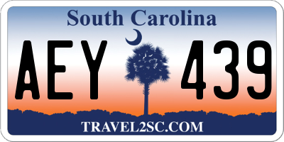 SC license plate AEY439