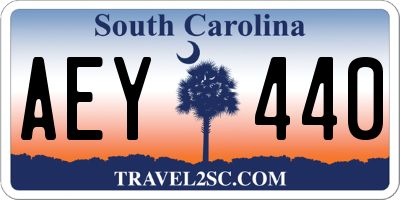 SC license plate AEY440