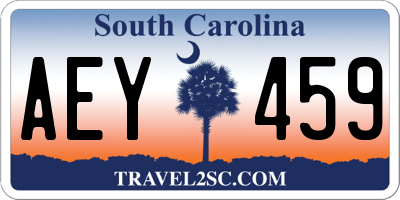 SC license plate AEY459