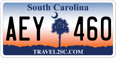 SC license plate AEY460