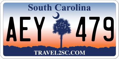 SC license plate AEY479