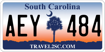 SC license plate AEY484