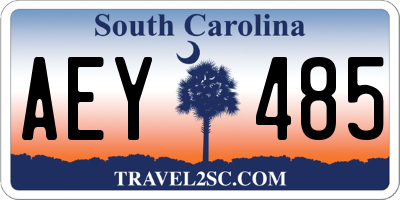 SC license plate AEY485