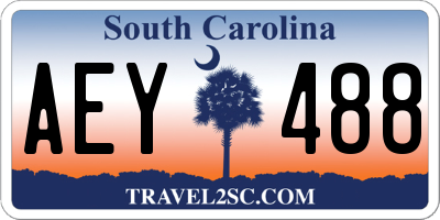 SC license plate AEY488