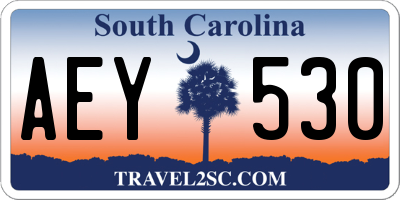 SC license plate AEY530