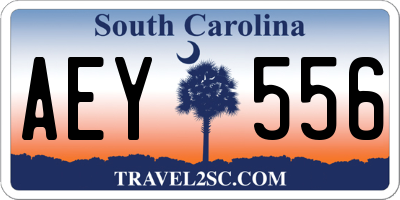 SC license plate AEY556