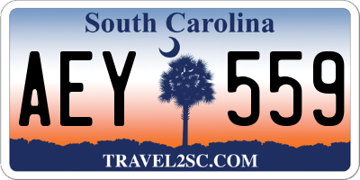 SC license plate AEY559