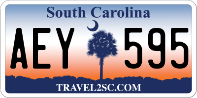 SC license plate AEY595