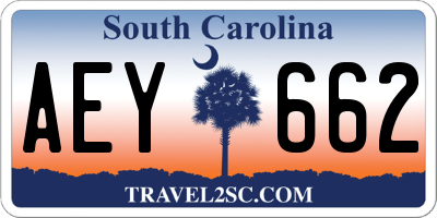 SC license plate AEY662