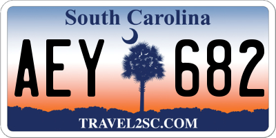 SC license plate AEY682