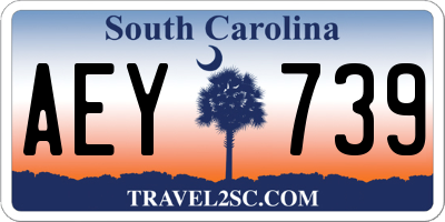 SC license plate AEY739
