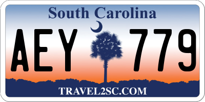 SC license plate AEY779