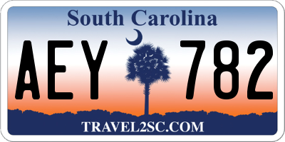 SC license plate AEY782
