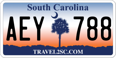 SC license plate AEY788