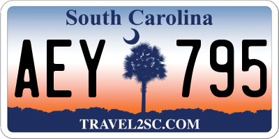 SC license plate AEY795