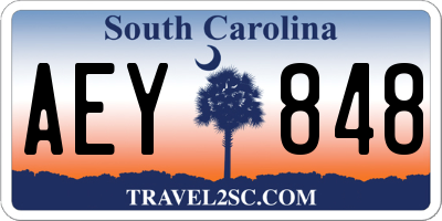 SC license plate AEY848