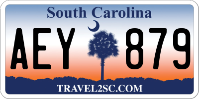 SC license plate AEY879
