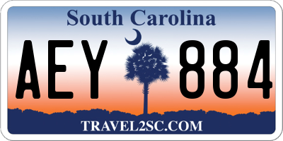 SC license plate AEY884