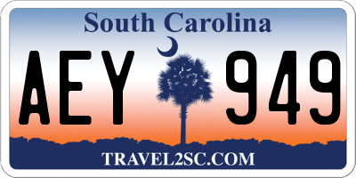 SC license plate AEY949