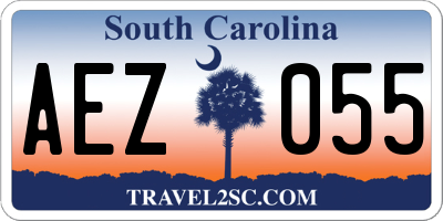 SC license plate AEZ055