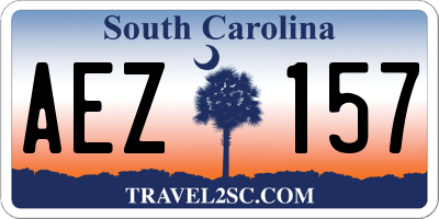 SC license plate AEZ157