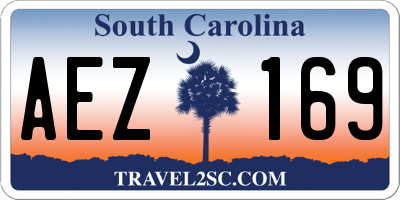 SC license plate AEZ169