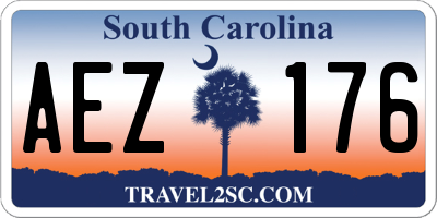SC license plate AEZ176
