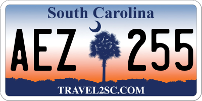SC license plate AEZ255