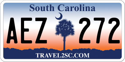 SC license plate AEZ272