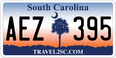 SC license plate AEZ395