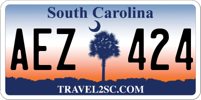 SC license plate AEZ424